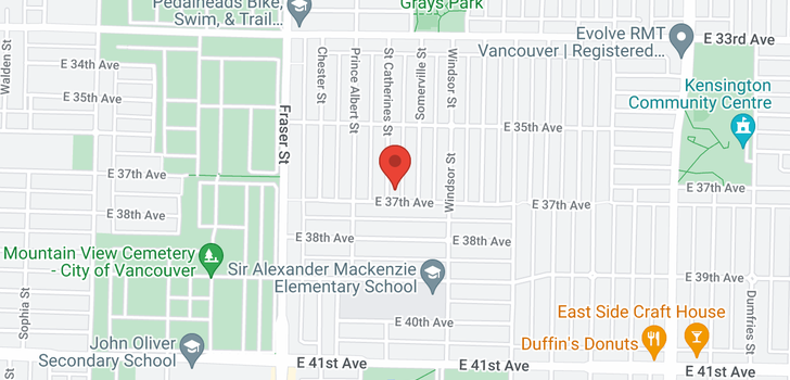 map of 5318 ST. CATHERINES STREET